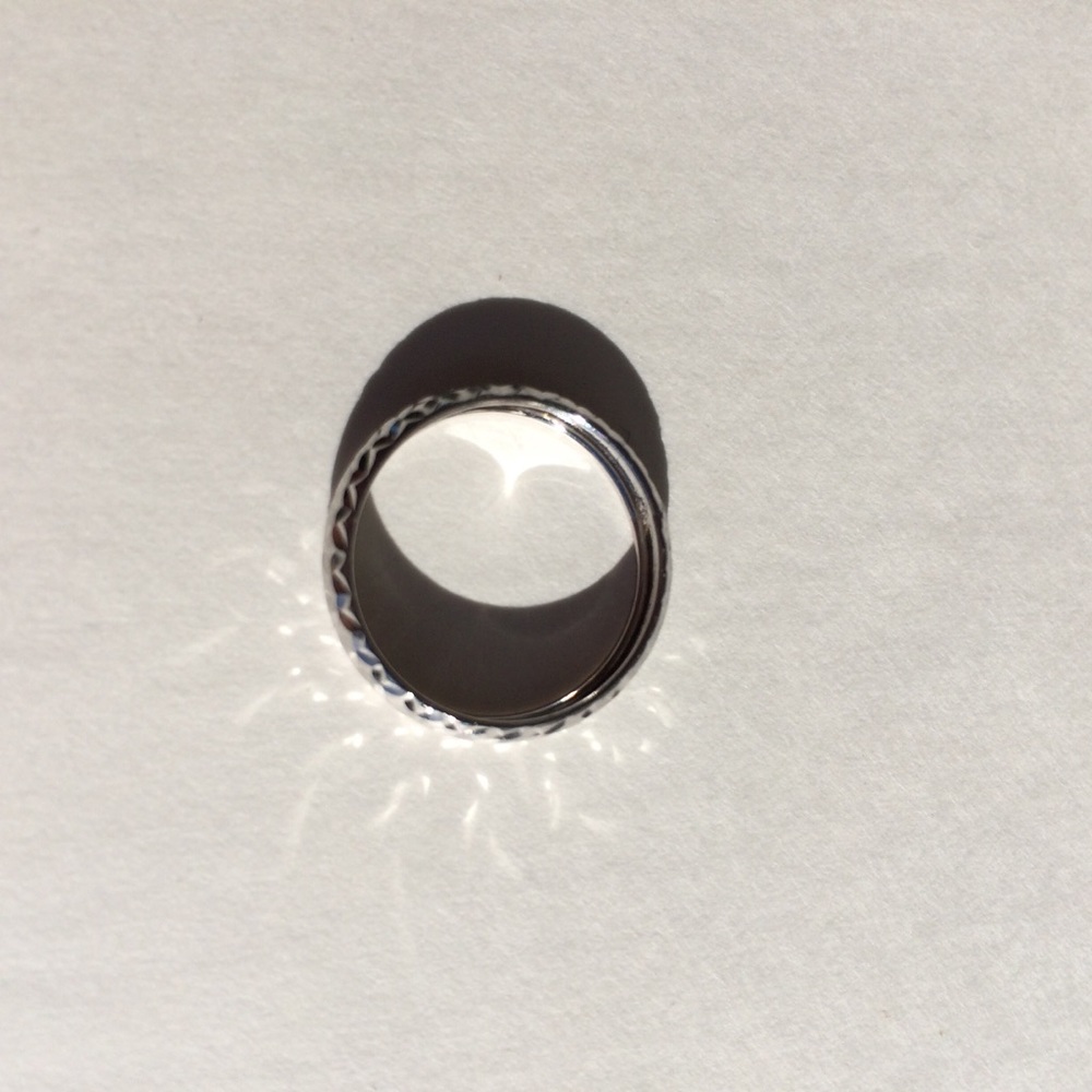 MICHAEL ANTHONY 14k White Gold 4mm Ring Size 6 NEW - Picture 2 of 5